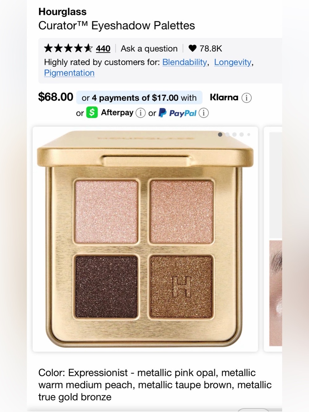 Hourglass Curator Eyeshadow Palette - expressionist
